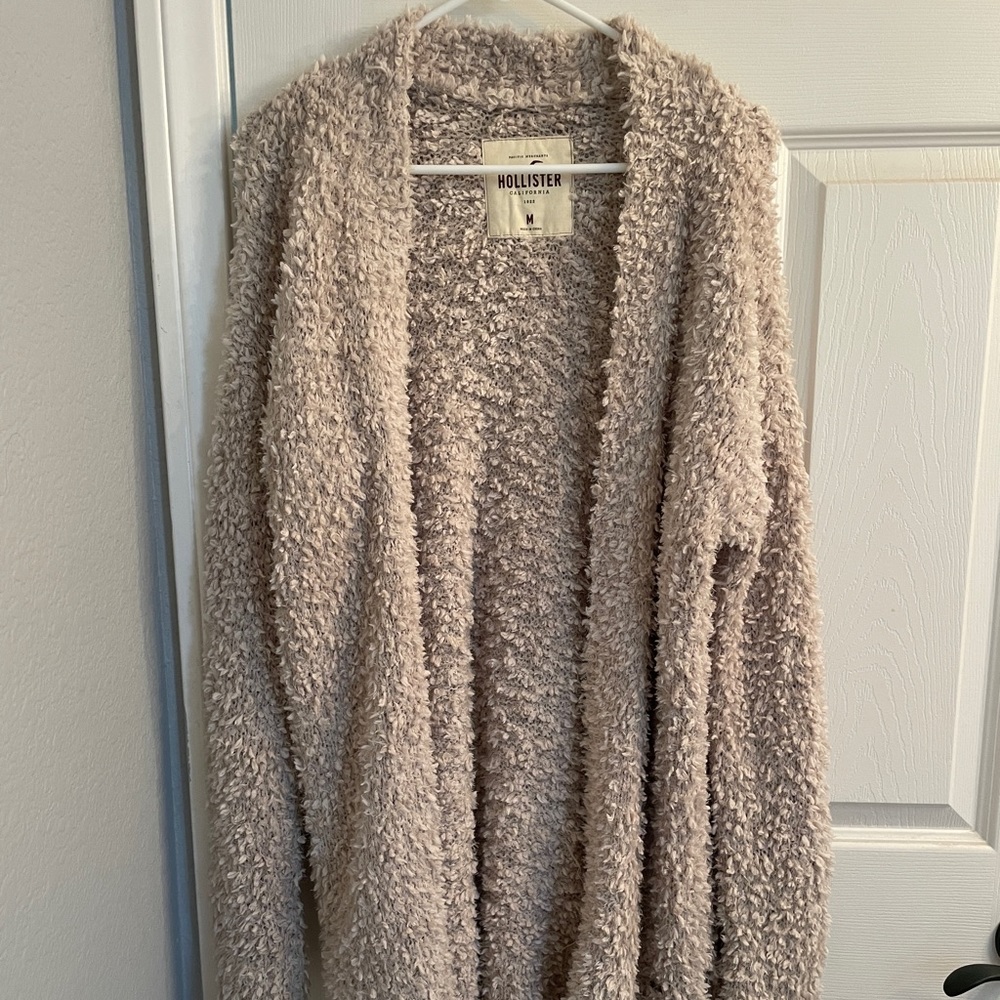 Hollister Fuzzy long cardigan